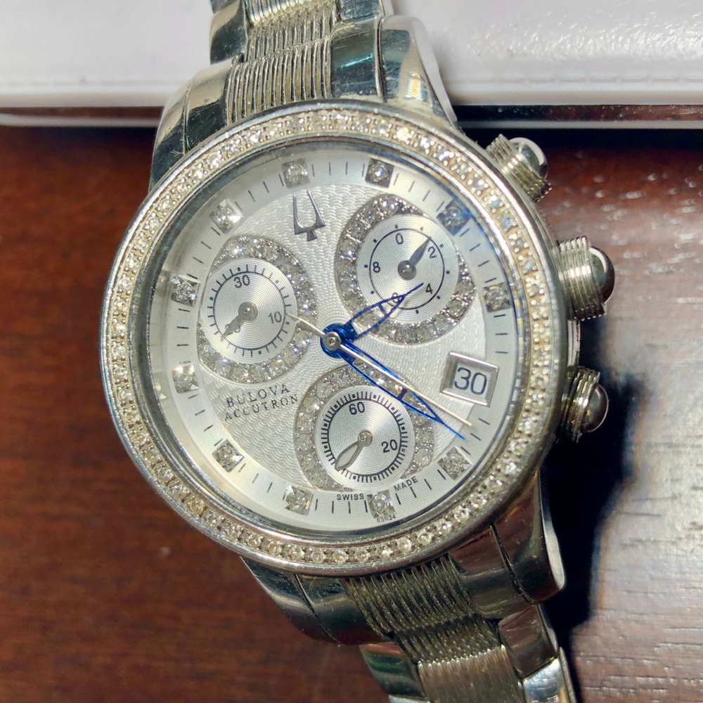 RARE Bulova Accutron Women’s Diamond Watch C860575